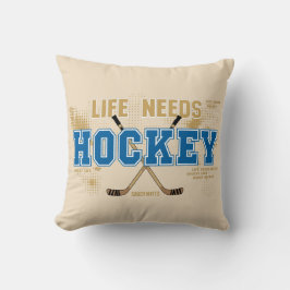 Levensbehoeften Hockey Kussen