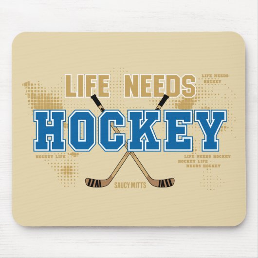Levensbehoeften Hockey Muismat (Voorkant)