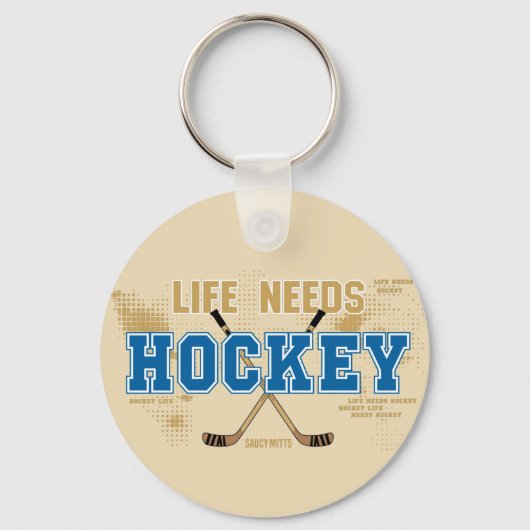 Levensbehoeften Hockey Sleutelhanger (Voorkant)