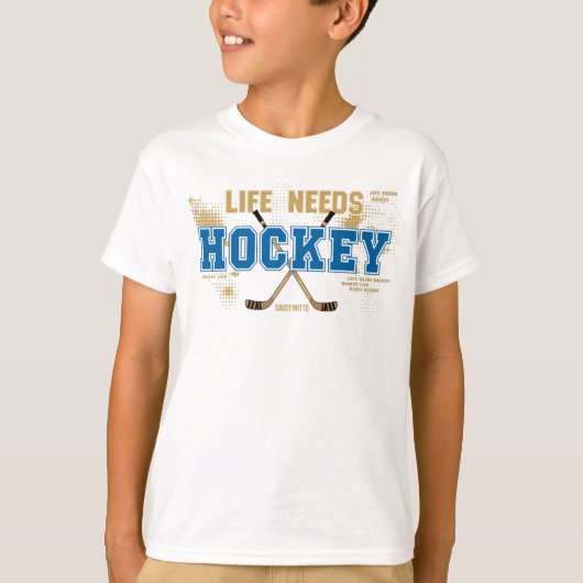 Levensbehoeften Jeugd Hockey T-shirt (Voorkant)