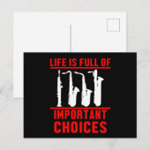 Levensbelangrijke keuzen met marching Band Musical Briefkaart (Voorkant / Achterkant)