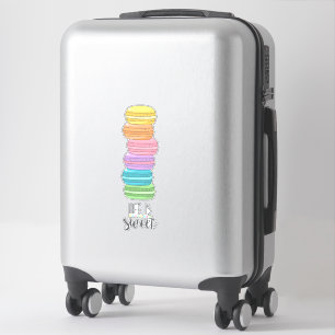 Levensbevestiging Motivatie zoete macarons Sticker