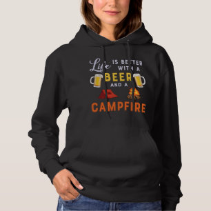 Levensbier en een kampvuur hoodie