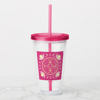 levensbloem acryl drinkbeker