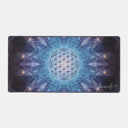 Levensbloem | Blume des Lebens Heilig Universum Bureaumat (Voorkant)