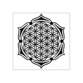 Levensbloem / Blume des Lebens - Lotus I Rubberstempel (Afrduk)