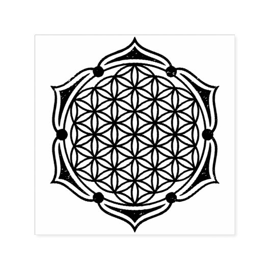 Levensbloem / Blume des Lebens - Lotus I Zelfinktende Stempel (Design)