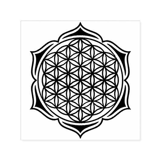 Levensbloem / Blume des Lebens - Lotus II Zelfinktende Stempel (Design)