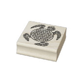 Levensbloem / Blume des Lebens - Schildpad Rubberstempel (Stempel)