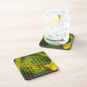 Levensbloem, chakra, magnetisme, bevroren, bier onderzetter (Rechterzijde)