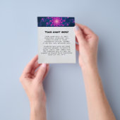 Levensbloem Fractale Kunst Flyer (Hand)