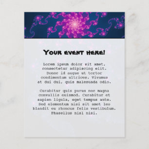 Levensbloem Fractale Kunst Flyer