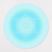 Levensbloem, geometrisch sacraeus, labels (Design 1)