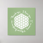 Levensbloem Ho'oponopono Canvas Afdruk (Voorkant)