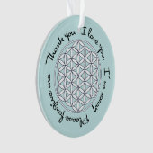 Levensbloem Ho'oponopono Ornament (voorkant)