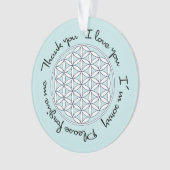 Levensbloem Ho'oponopono Ornament (voorkant)