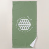 Levensbloem Ho'oponopono Strandlaken (Voorkant)