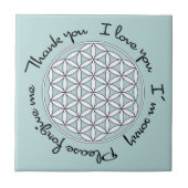 Levensbloem Ho'oponopono Tegeltje (Voorkant)