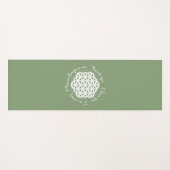 Levensbloem Ho'oponopono Yogamat (Voorkant (horizontaal))