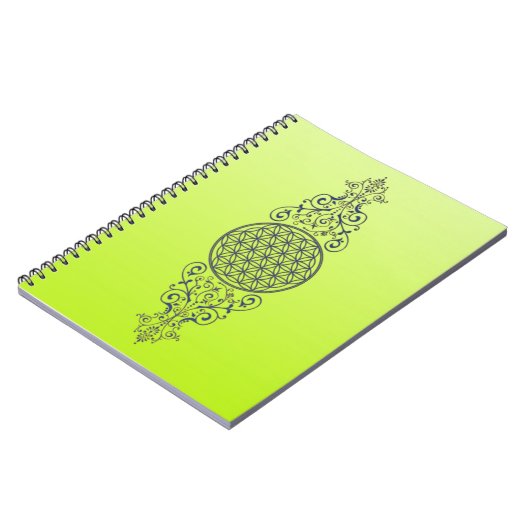 Levensbloem -  siergoud notitieboek (Linkerzijde)