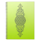 Levensbloem -  siergoud notitieboek (Voorkant)