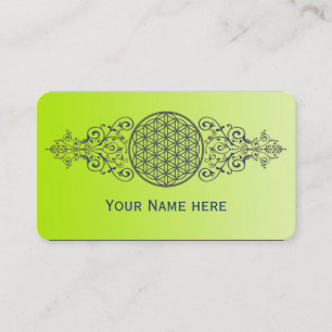 Levensbloem -  siergoud visitekaartje