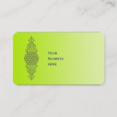 Levensbloem -  siergoud visitekaartje (Achterkant)