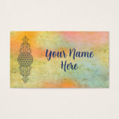 Levensbloem -  siergoud visitekaartje (Voorkant)