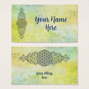 Levensbloem - siergoud visitekaartje