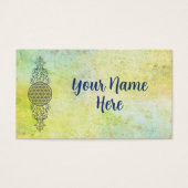 Levensbloem -  siergoud visitekaartje (Voorkant)