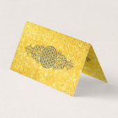 Levensbloem -  siergoud visitekaartje (Achterkant)