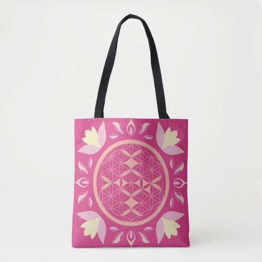 Levensbloem Tote Bag (Voorkant)