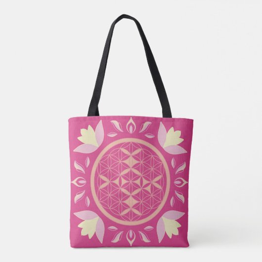 Levensbloem Tote Bag (Achterkant)