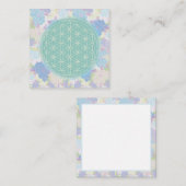 Levensbloem, Vierkante Visitekaartje (Voorkant / Achterkant)