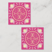 Levensbloem Vierkante Visitekaartje (Voorkant / Achterkant)