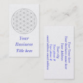 levensbloem visitekaartje (Voorkant / Achterkant)