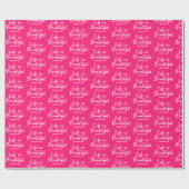 Levensblog Merk Website Roze Cadeaupapier (Vlak)