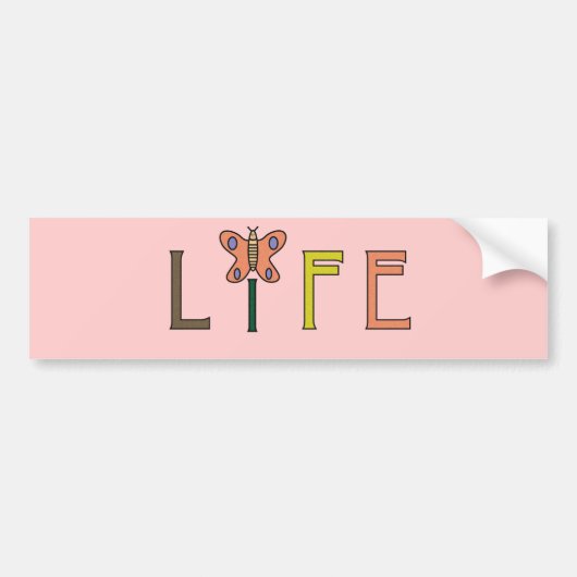 Levensboksemsticker Bumpersticker (Voorkant)