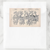 "Levensboom" 1859 illustratie door Ernst Haeckel Rechthoekige Sticker (Tas)