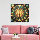 Levensboom 1 canvas afdruk (Insitu (Woonkamer))