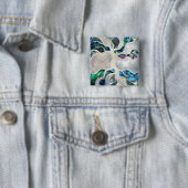 Levensboom - Abalone Shell en Pearl Vierkante Button 5,1 Cm (In situ)