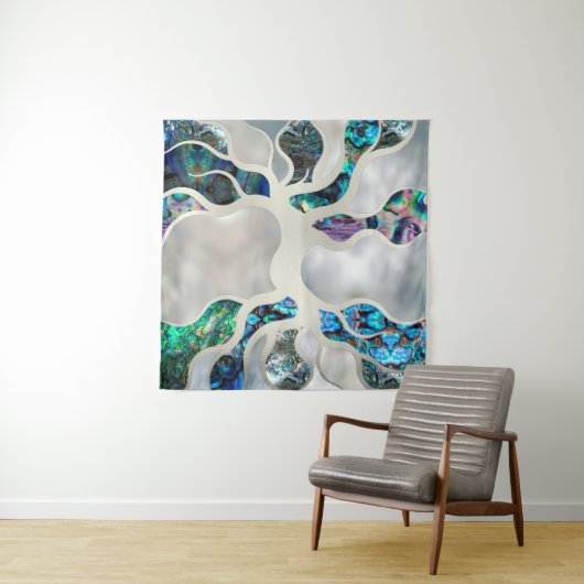 Levensboom - Abalone Shell en Pearl Wandkleed (In situ)