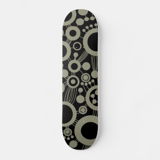 Levensboom Abstract - Kleur Tex 04 Skateboard (Voorkant)