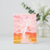 Levensboom - Abstracte vreedzame boom Briefkaart (Staand voorkant)