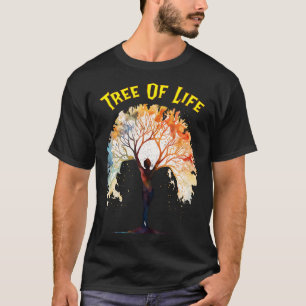 Levensboom als boven zo beneden Spirituele kunst T-shirt