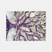 Levensboom - Amethyst en Butterflies Fleece Deken (Voorkant (Horizontaal))