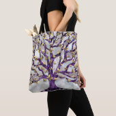 Levensboom - Amethyst en Butterflies Tote Bag (Dichtbij)