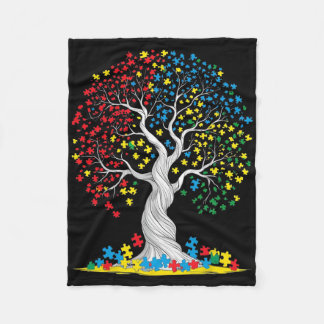 Levensboom Autisme Bewustzijn Fleece Deken