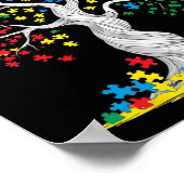 Levensboom Autisme Bewustzijn Poster (Hoek)