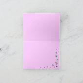 Levensboom baby naamkaartje bedankje bedankkaart (Binnen)